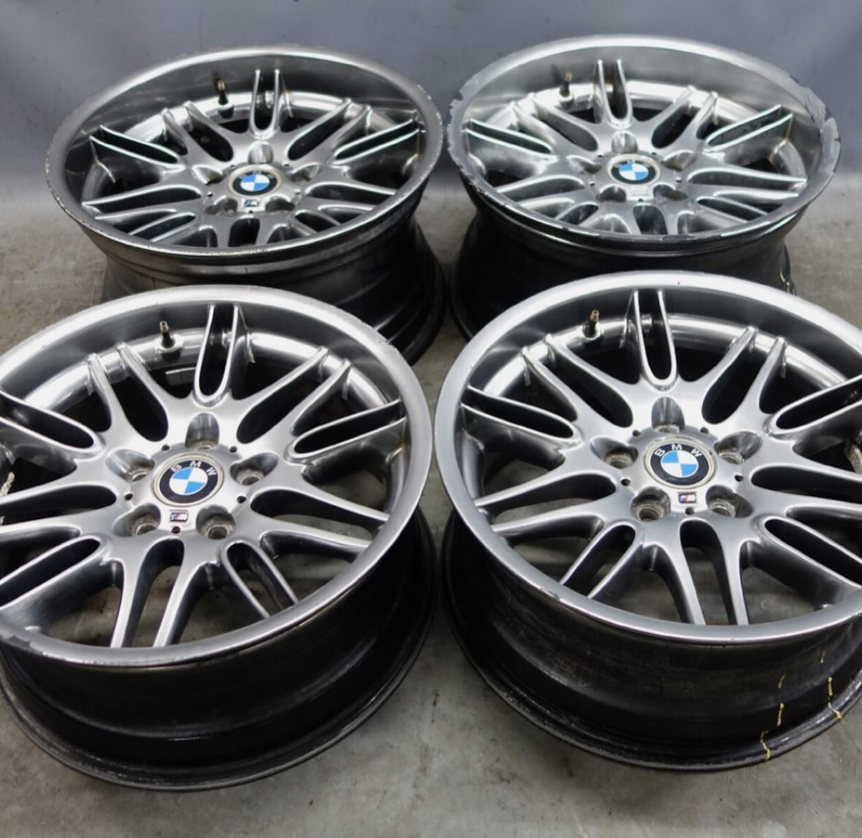 BMW E39 M5 18" Staggered Style 65//M Double Spoke Wheel Set OEM NLA - Image 3