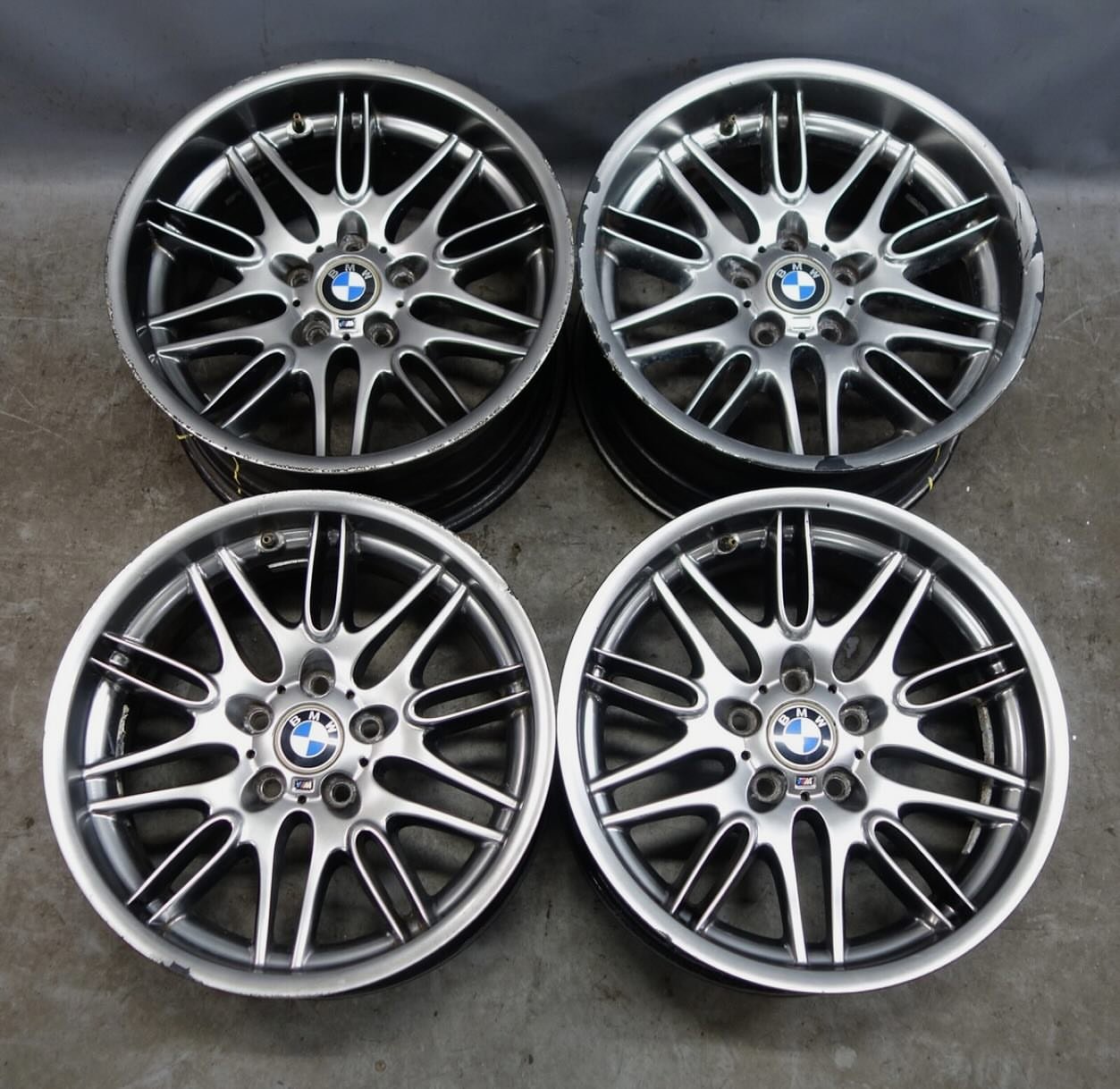 BMW E39 M5 18" Staggered Style 65//M Double Spoke Wheel Set OEM NLA