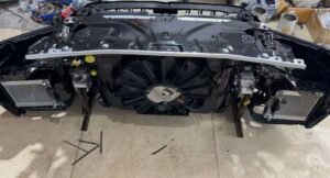 BMW N8 complete front bumper assembly- nose cut OEM