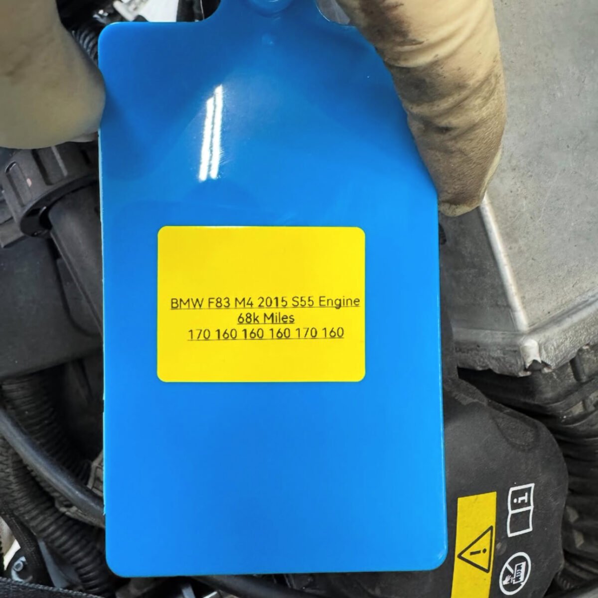 BMW F82 M4 2015 S55 Engine