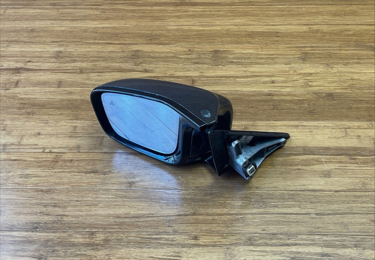 2018-2023 BMW M5 F90 Front Left Door Carbon Fiber Mirror W/ Camera OEM *NOTE* - Image 5