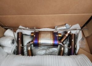 BMW burnt titanium tips for g8x