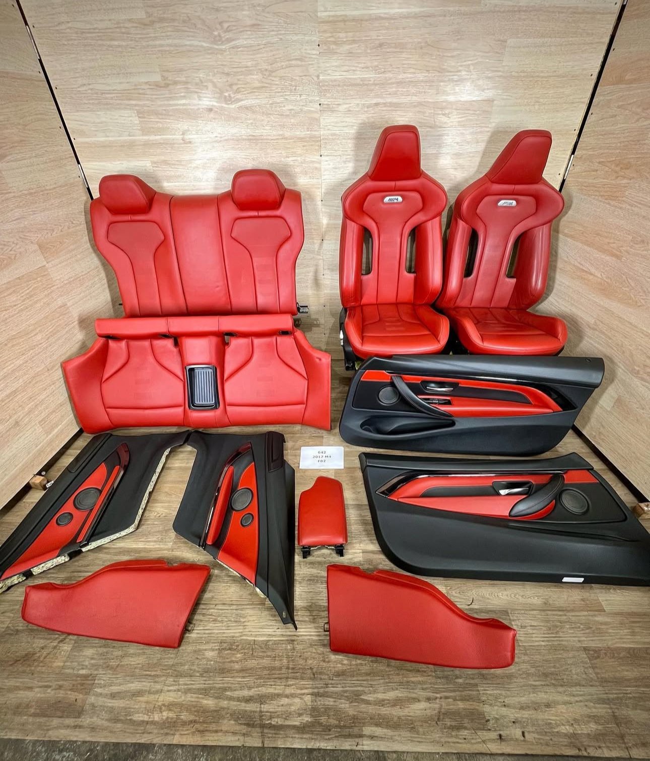 F82 M4 Competition Full Sakhir Orange Red Interior SET