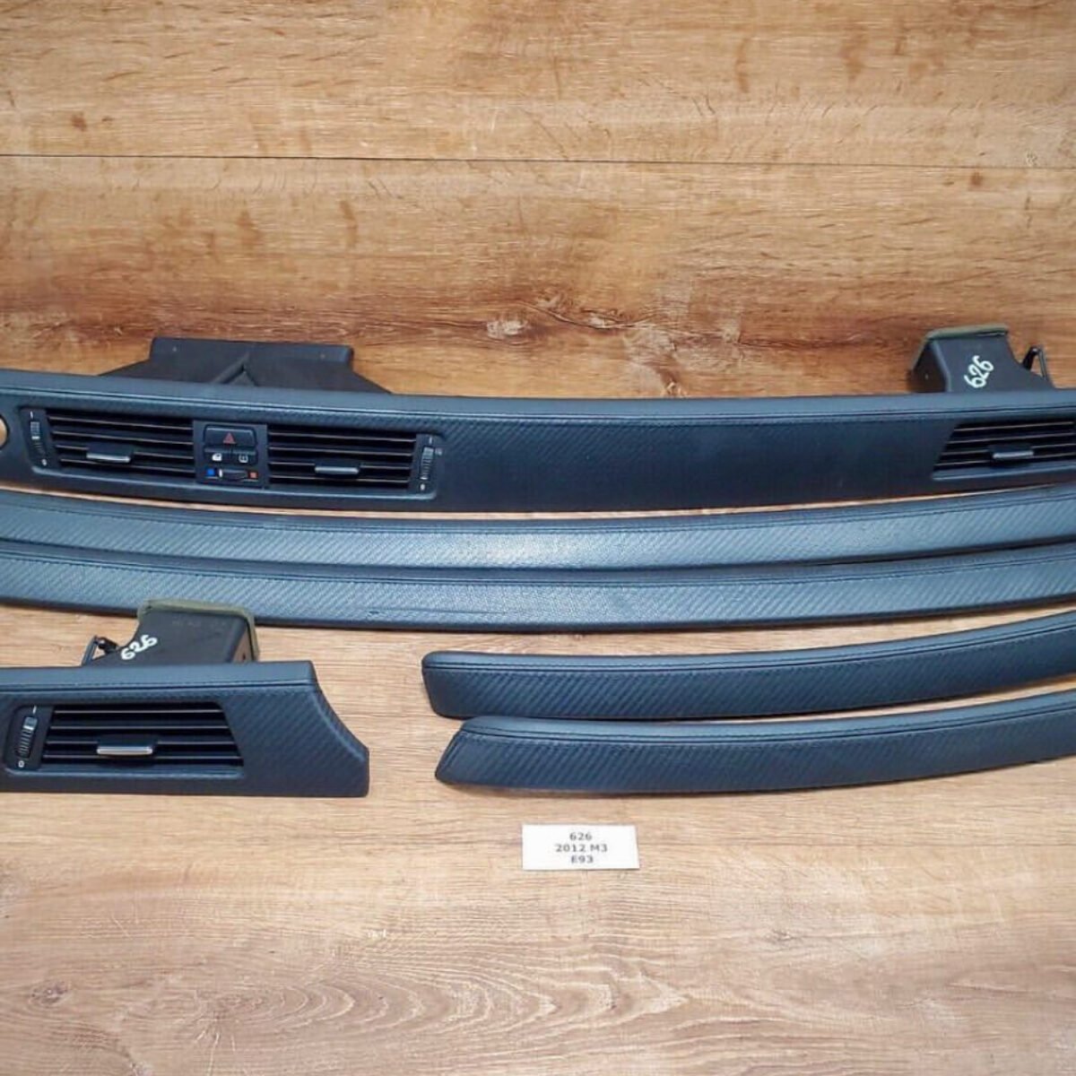 BMW E92 E93 M3 OEM Carbon Leather Interior Trim Set
