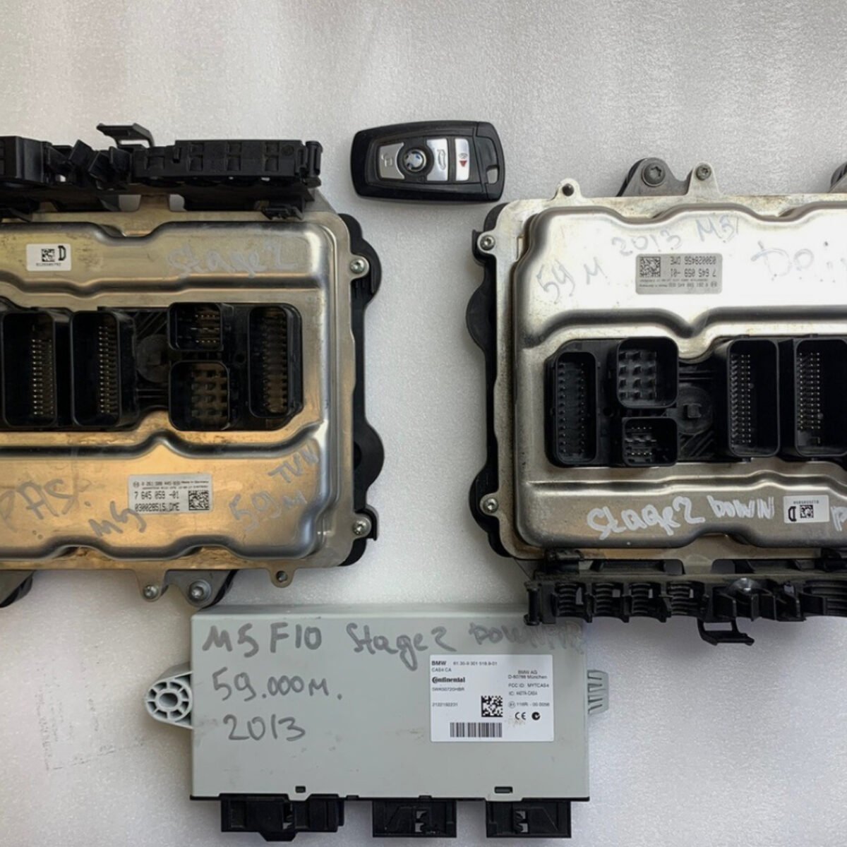 STAGE 2 Bmw M5 M6 S63 F10 F12 F13 ENGINE COMPUTER DME ECU CAS MODULE KEY SET OEM