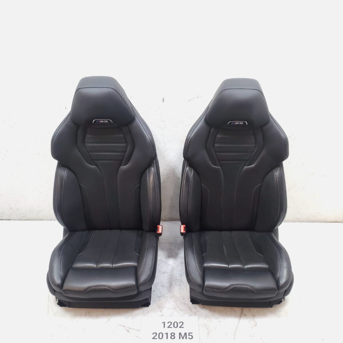 18-23 OEM BMW F90 M5 Sedan Front Left Right Seats Leather Merino Black