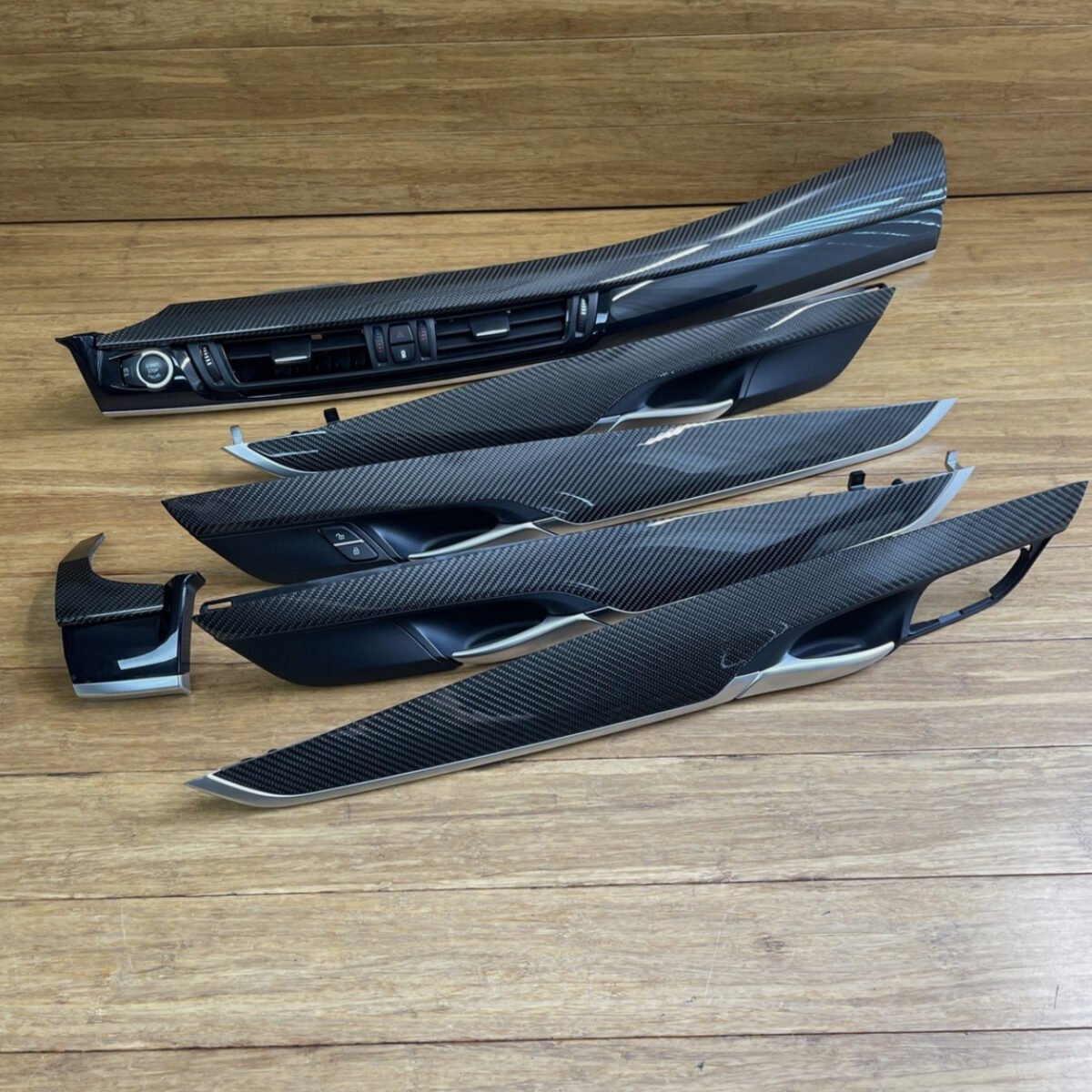 OEM 2014-2018 BMW X6M X5M F85 F86 DOOR Dash Carbon Fiber Trim SET