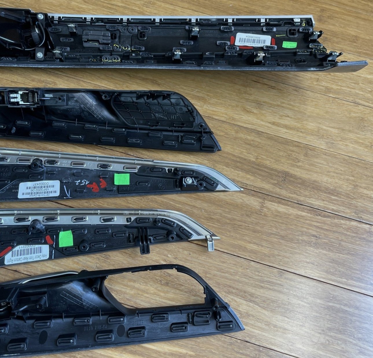 OEM 2014-2018 BMW X6M X5M F85 F86 DOOR Dash Carbon Fiber Trim SET - Image 7