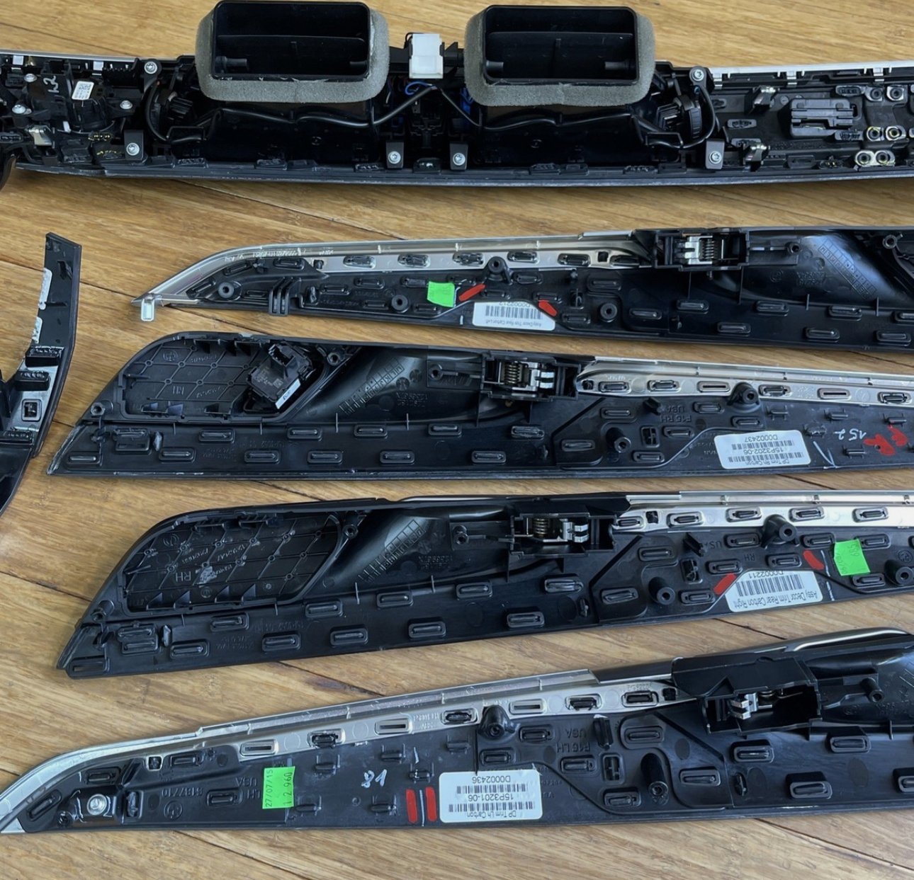 OEM 2014-2018 BMW X6M X5M F85 F86 DOOR Dash Carbon Fiber Trim SET - Image 9