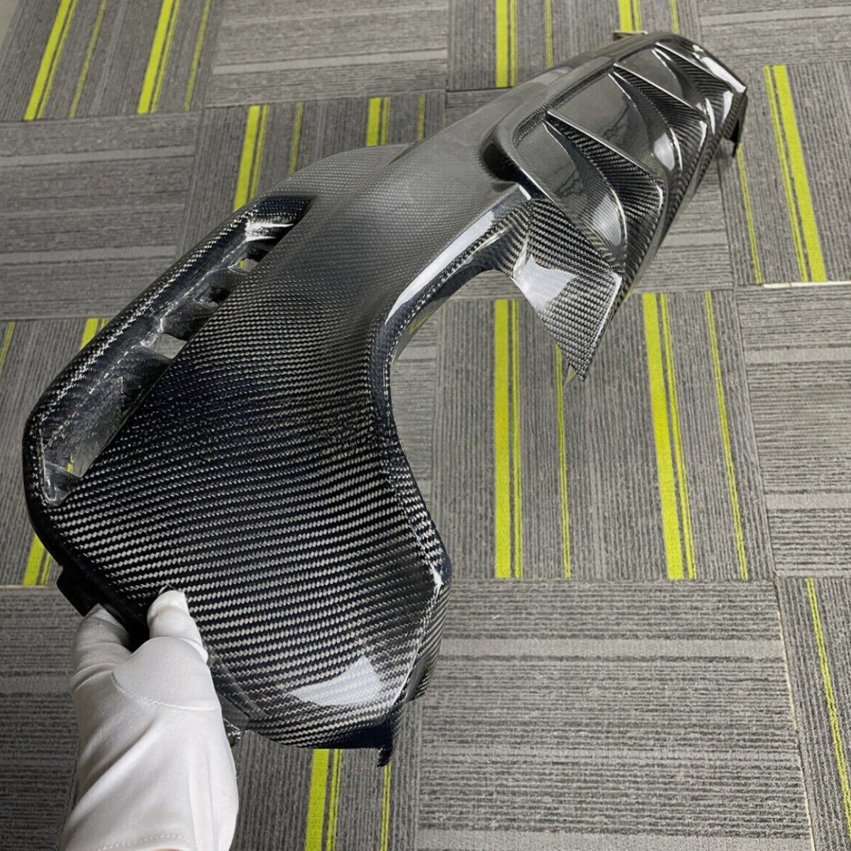 Real Carbon Fiber Rear Bumper Diffuser Fits BMW 5 Series G30 G38 M540i 2018-2022