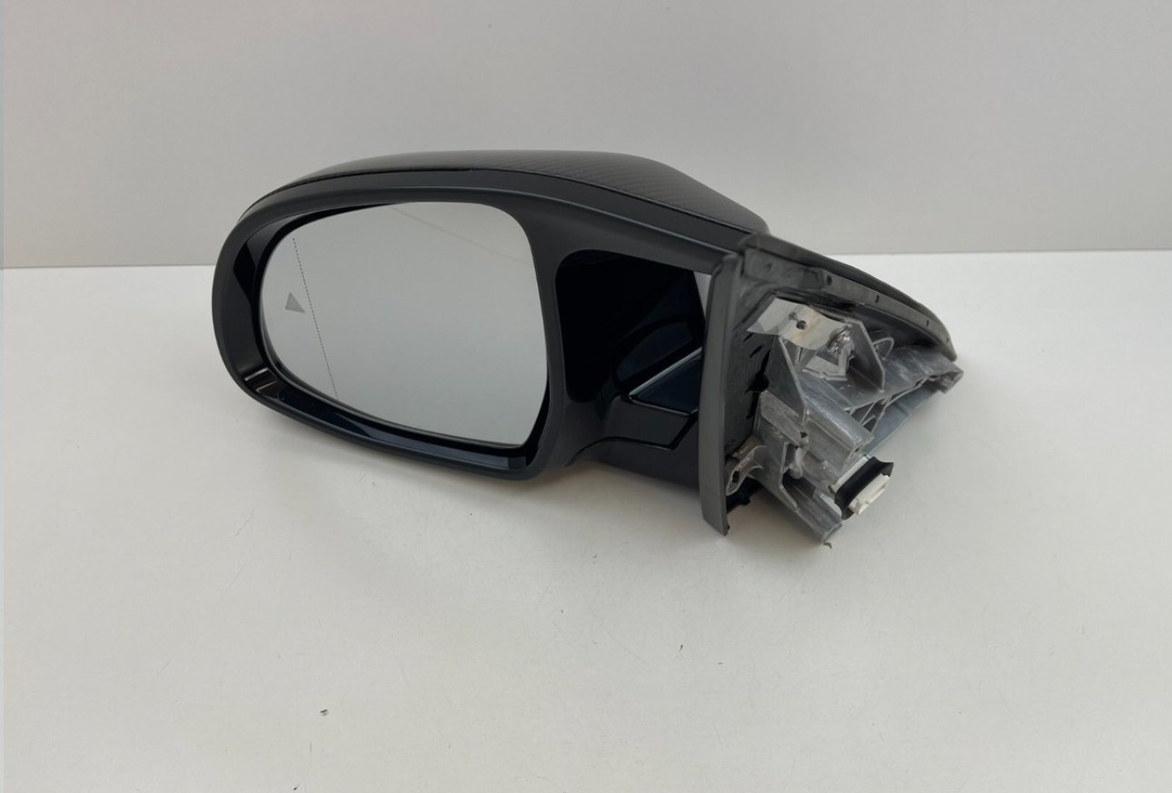 BMW X5m F95 G05 CARBON OEM WING MIRRORS SET PAIR CAMERA BLIND ASSIST 9 PINS RHD - Image 3
