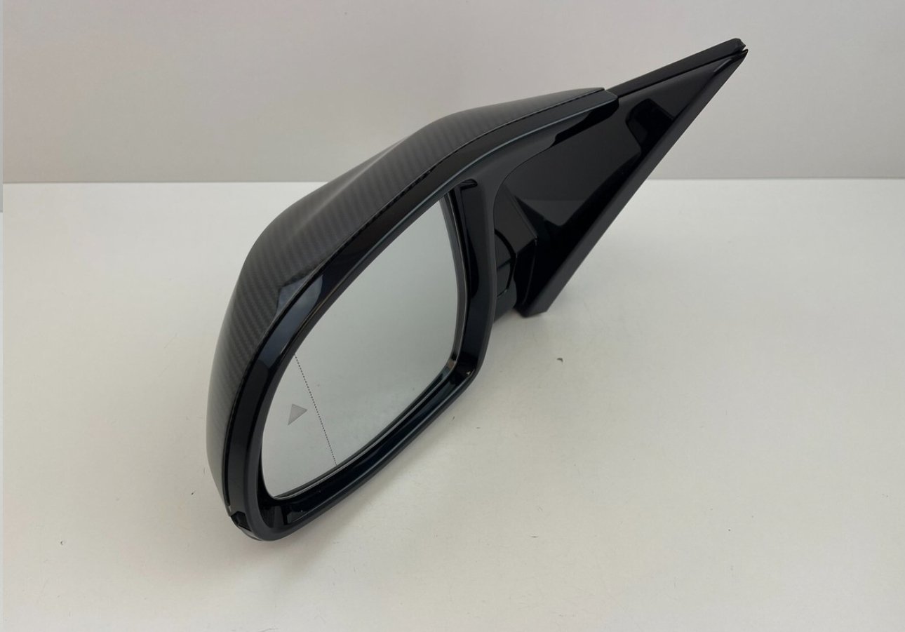 BMW X5m F95 G05 CARBON OEM WING MIRRORS SET PAIR CAMERA BLIND ASSIST 9 PINS RHD - Image 4