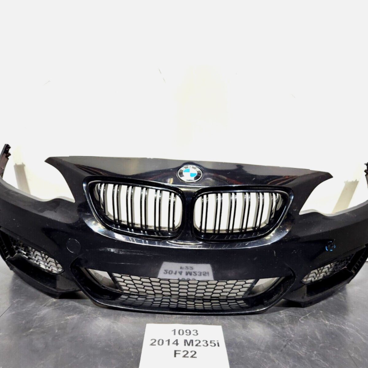 OEM BMW F22 F23 FRONT M SPORT Bumper Cover Panel Complete w/O PDC Black *