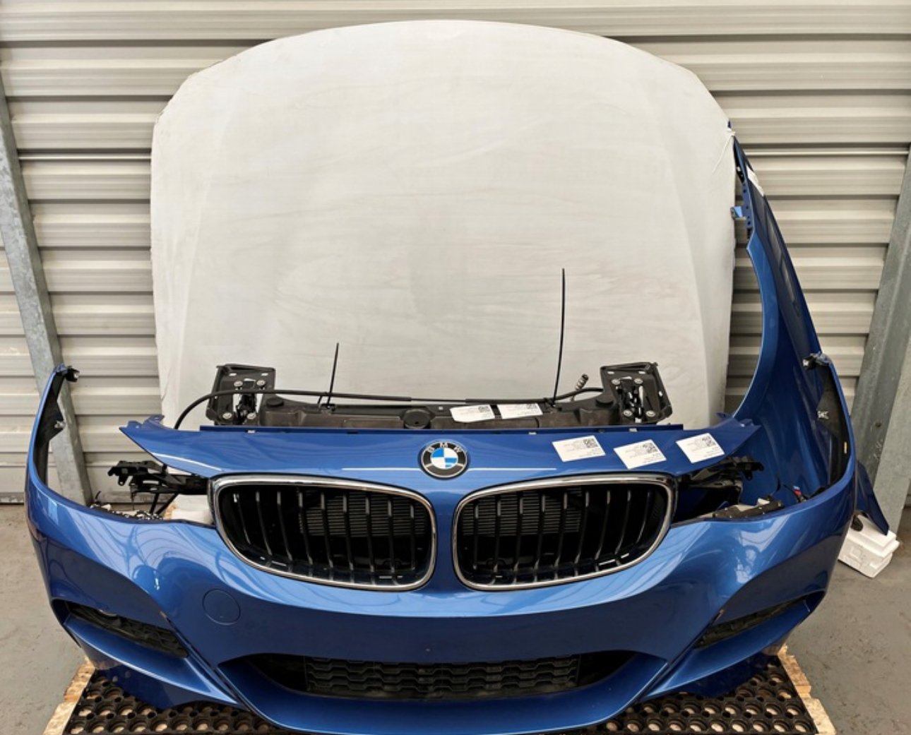 Bmw 3 gt f34 lci front hood foil factory bumper belt radiators b45