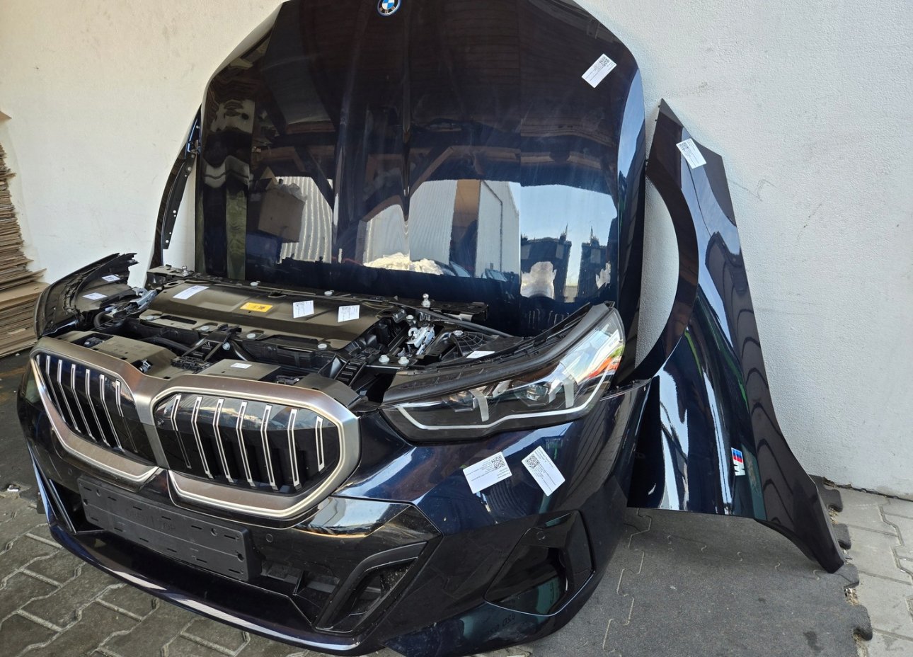 Bumper hood fender reinforcement belt headlights radiators bmw 5 i5 g60 416 - Image 2