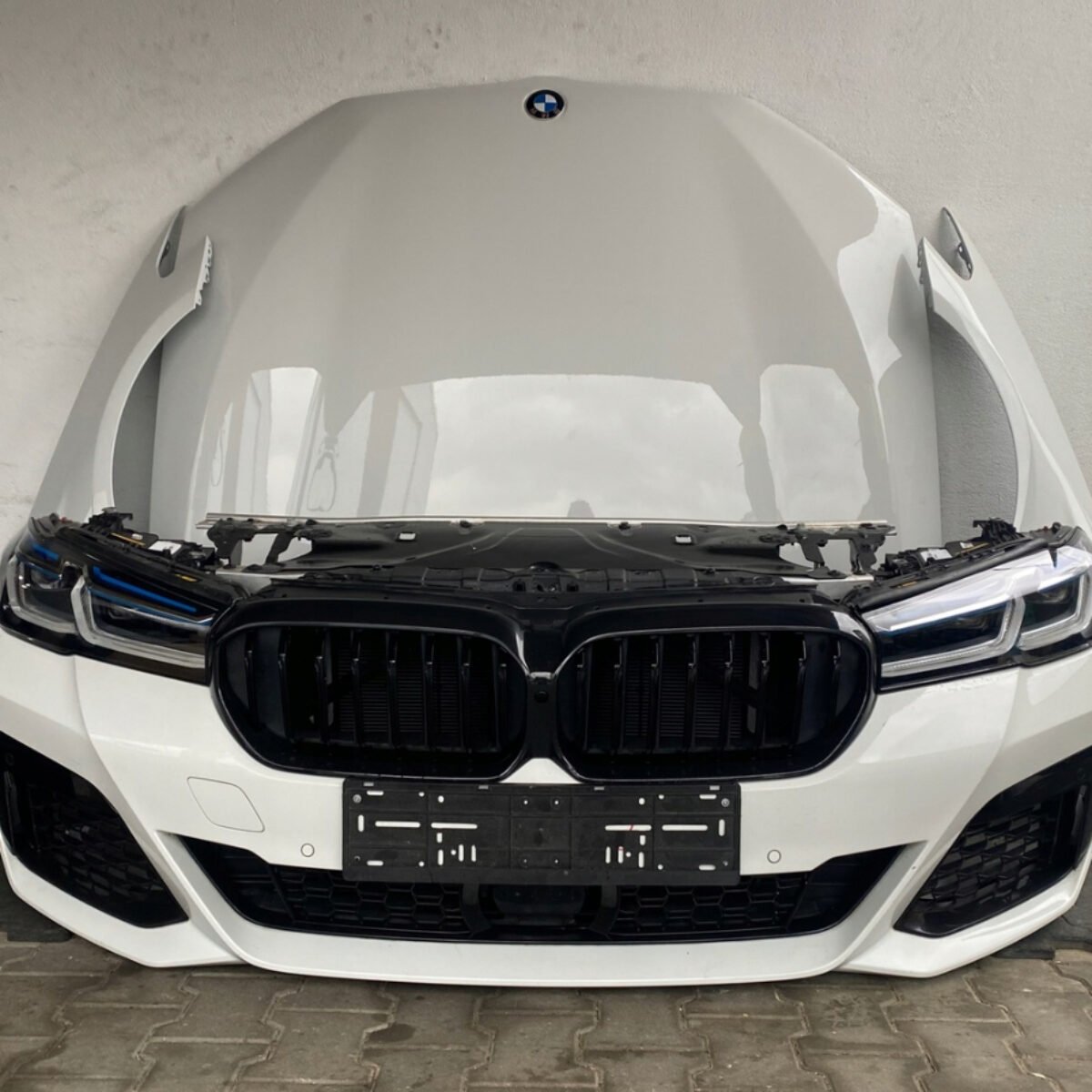 Bumper hood fenders reinforcement headlights laser bmw 5 g30 g31 lci facelift