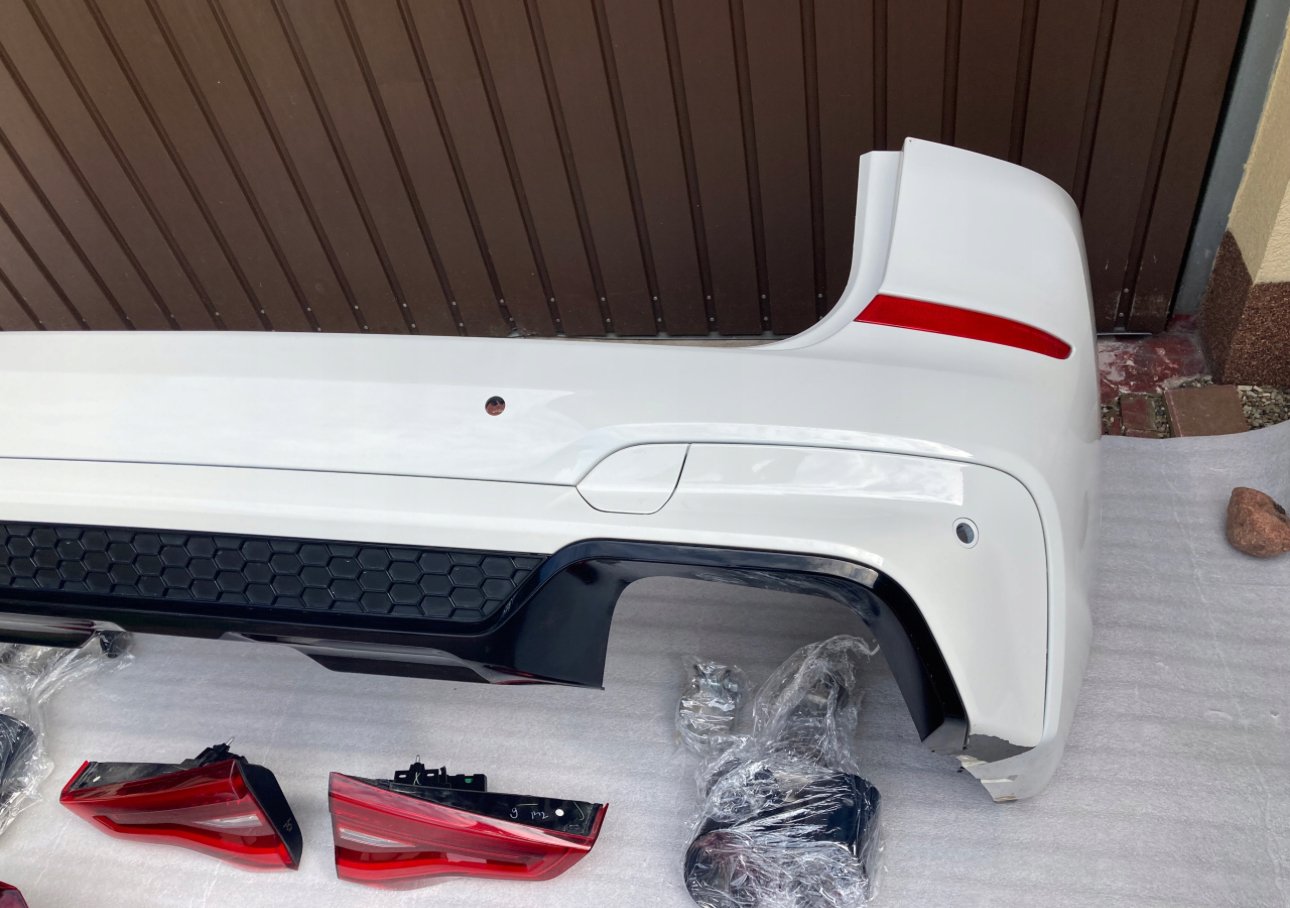 BMW X3M F97 BUMPER BACK + LAMPS LED+ TIPS EXHALE ORIGINAL COLOR - Image 6