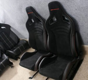 BMW Performance Recaro seats. Orange thread. e82 1M