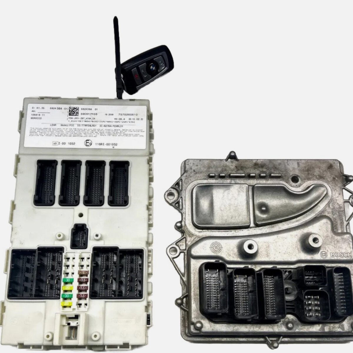 2015-2018 BMW M3 M4 (F80 F82) 3.0L S55 ENGINE DME BCM IMMOBILIZER MODULE KEY SET