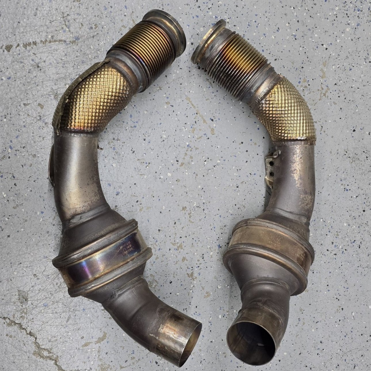 BMW F90 M5 F91 F92 F93 M8 LEFT RIGHT EXHAUST PIPE OEM Muffler - Image 2
