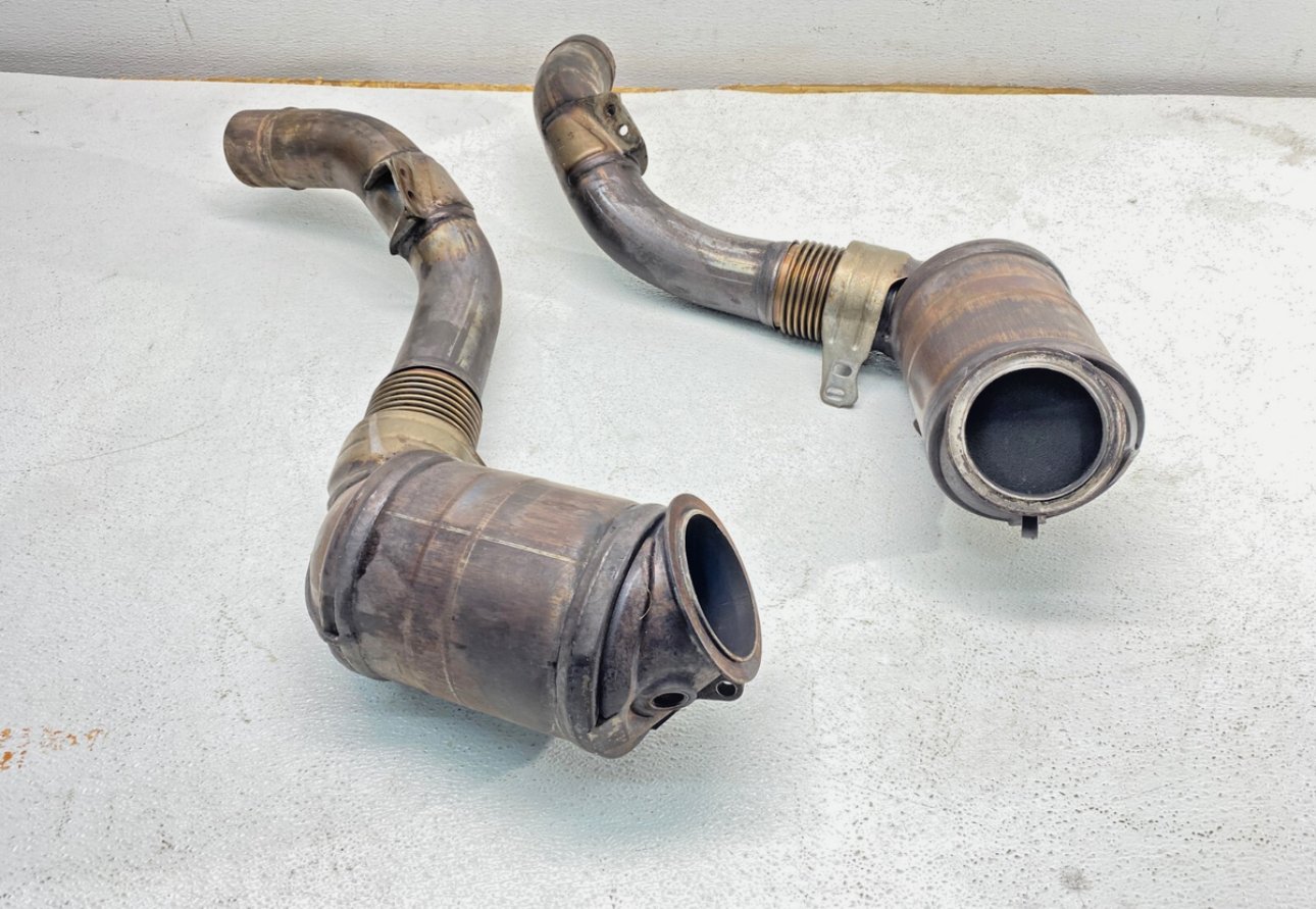 BMW F01 F10 E70 550 650 750 X5 X6 N63 Engine Exhaust Cat Converter Pipe Set OEM✅