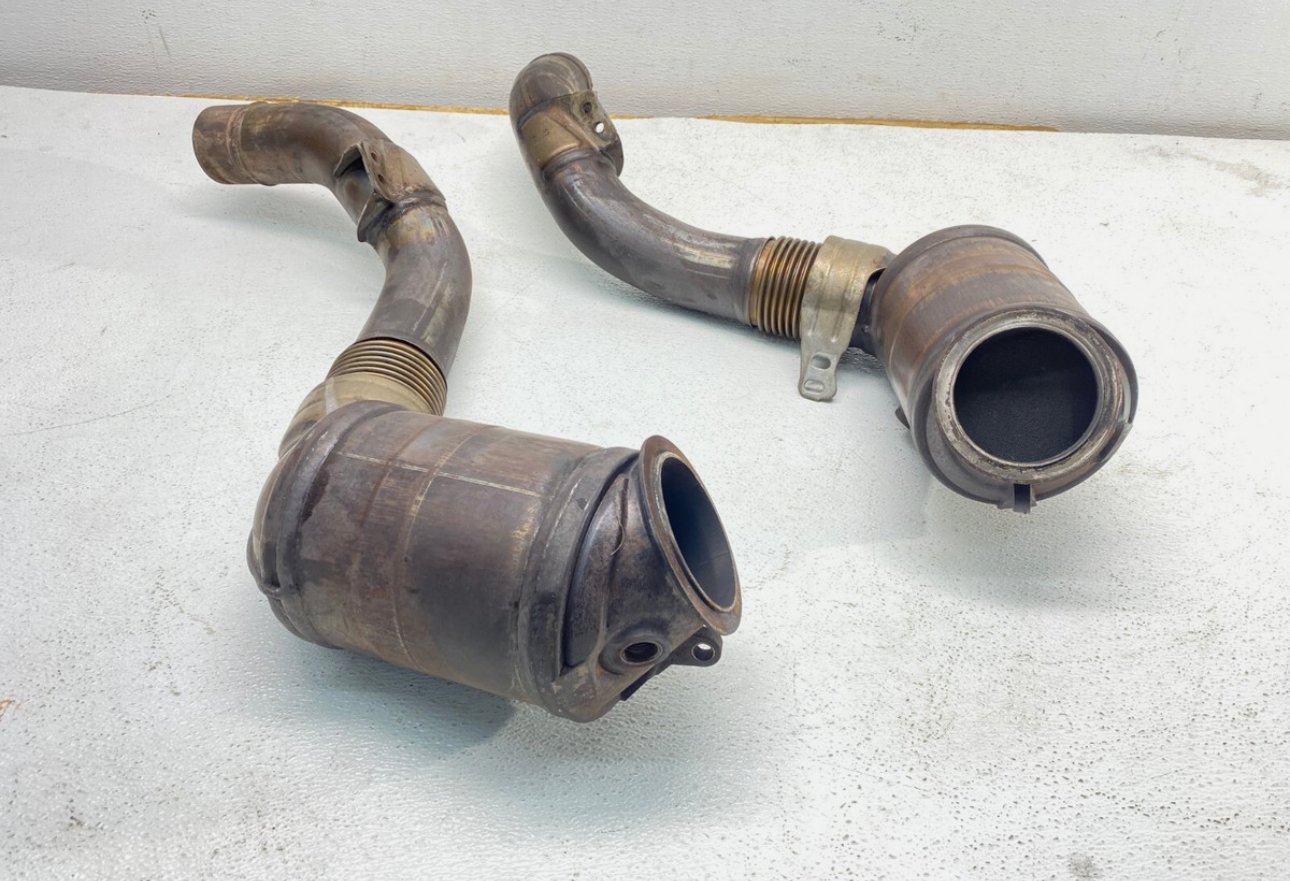 BMW F01 F10 E70 550 650 750 X5 X6 N63 Engine Exhaust Cat Converter Pipe Set OEM✅ - Image 2