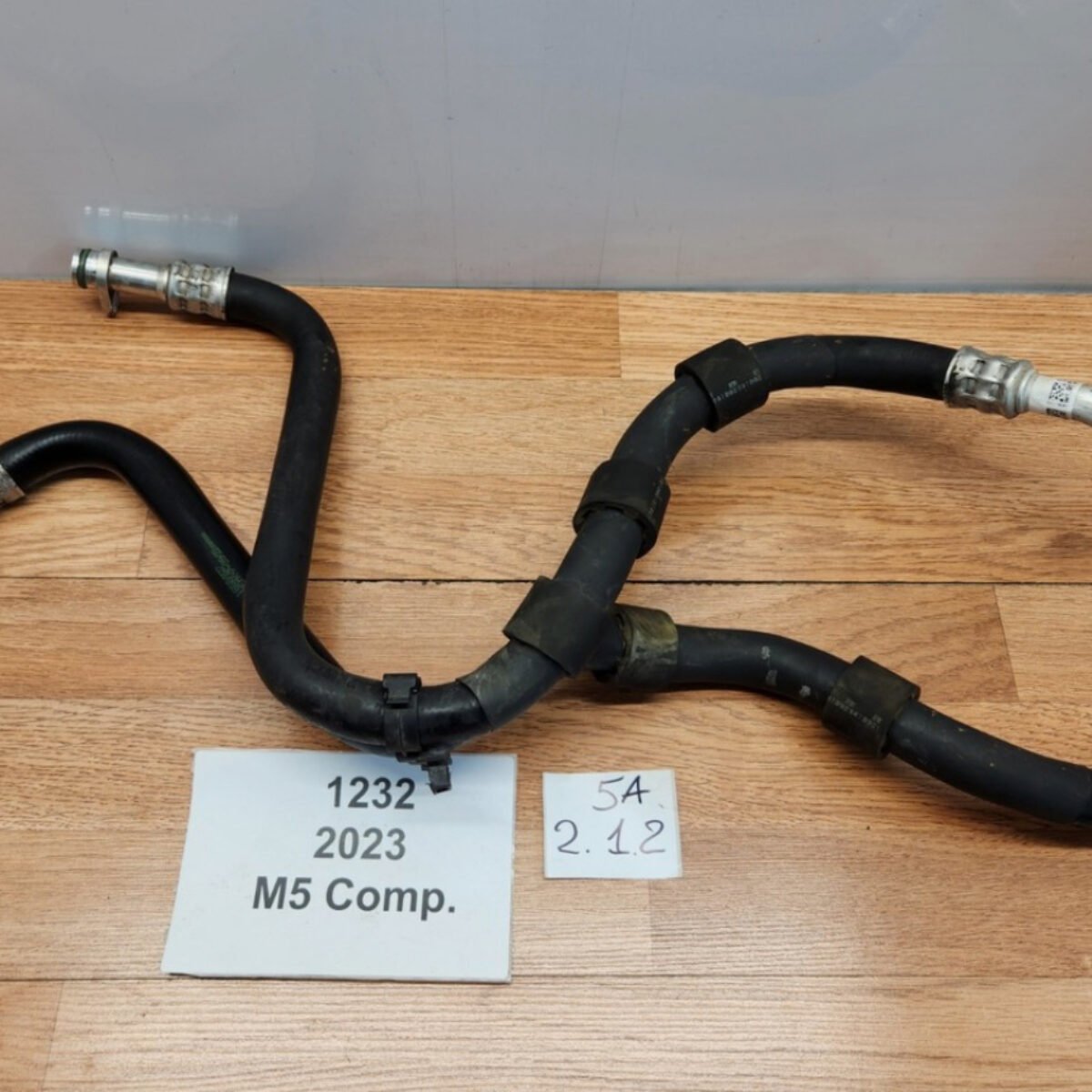 18-23 OEM BMW F90 M5 F92 F93 S63 Engine Oil Cooler Flow Return Hose Line Pipe