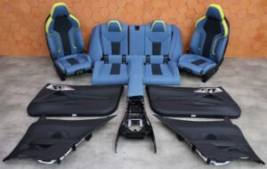 BMW M4 G82 Interior – Seats, Rear Bench & Door Panels Yas Marina Blue | Electric Memory Seats | Heated