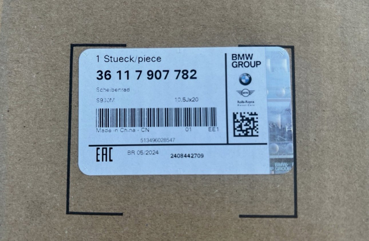 Set of FOUR BRAND NEW GENUINE OEM BMW G87 M2 2023 2024 Silver 930M Wheels Rims! - Image 16