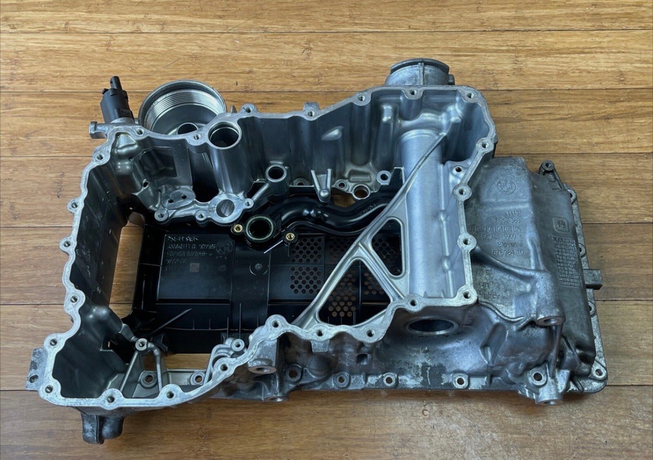 BMW M5 F90 M8 Front Engine Upper Oil Sump Pan OEM ORIGINAL NOTE - Image 10