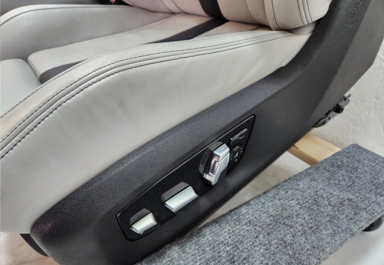 18-23 OEM BMW F90 M5 Sedan Front Left Right Seats Leather Merino Silver SET * - Image 5