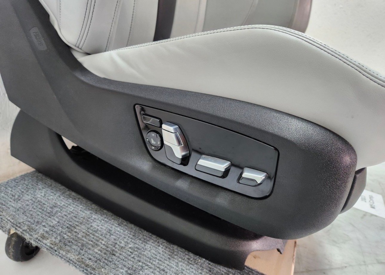 18-23 OEM BMW F90 M5 Sedan Front Left Right Seats Leather Merino Silver SET * - Image 6