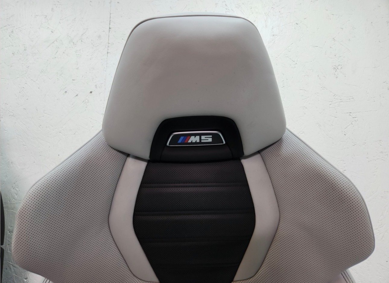18-23 OEM BMW F90 M5 Sedan Front Left Right Seats Leather Merino Silver SET * - Image 10