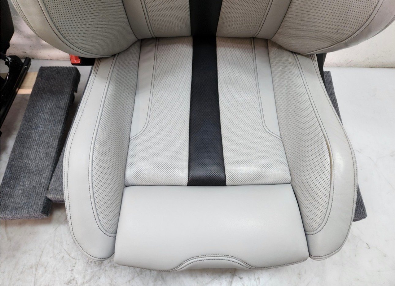 18-23 OEM BMW F90 M5 Sedan Front Left Right Seats Leather Merino Silver SET * - Image 12