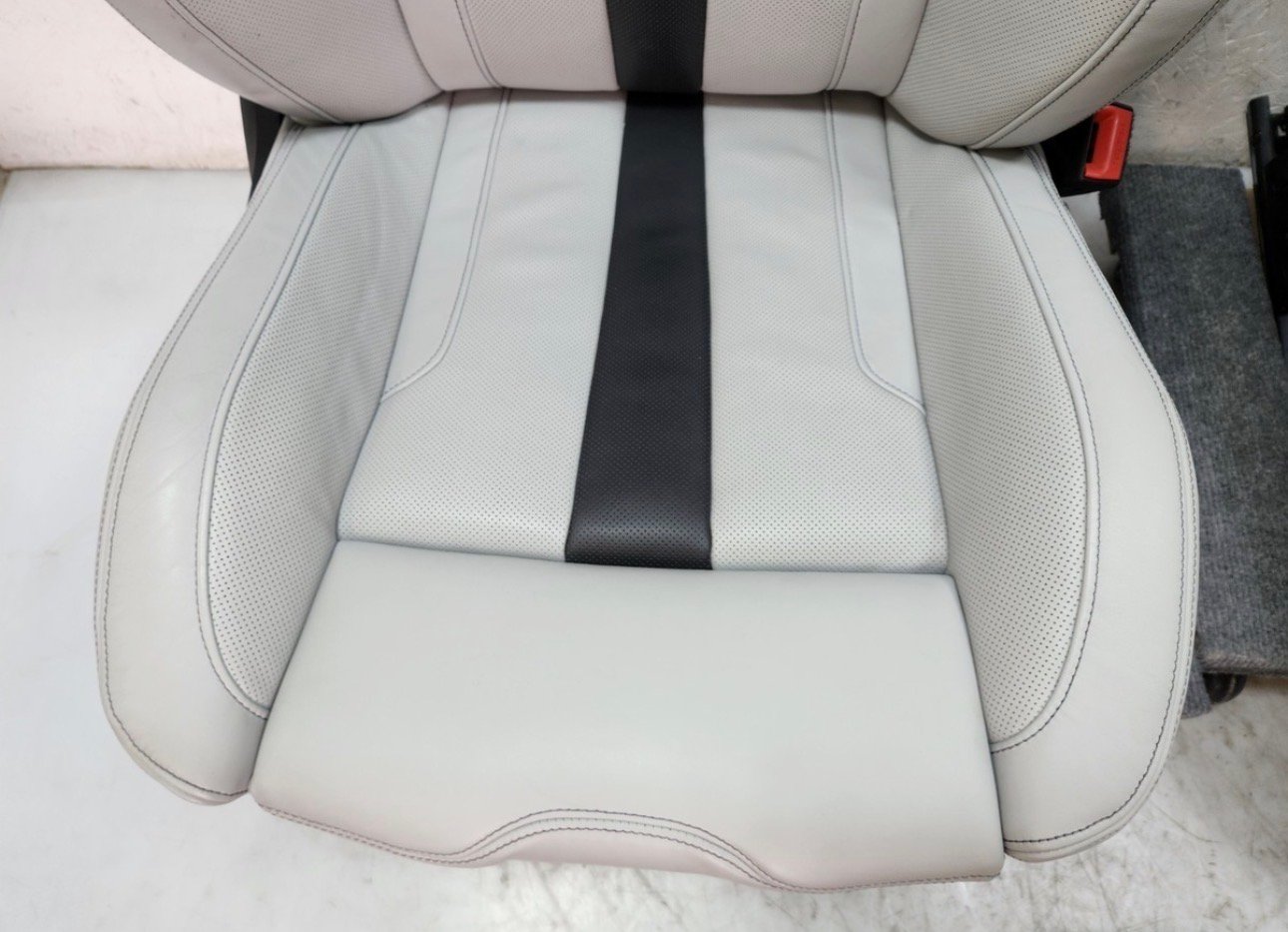 18-23 OEM BMW F90 M5 Sedan Front Left Right Seats Leather Merino Silver SET * - Image 14