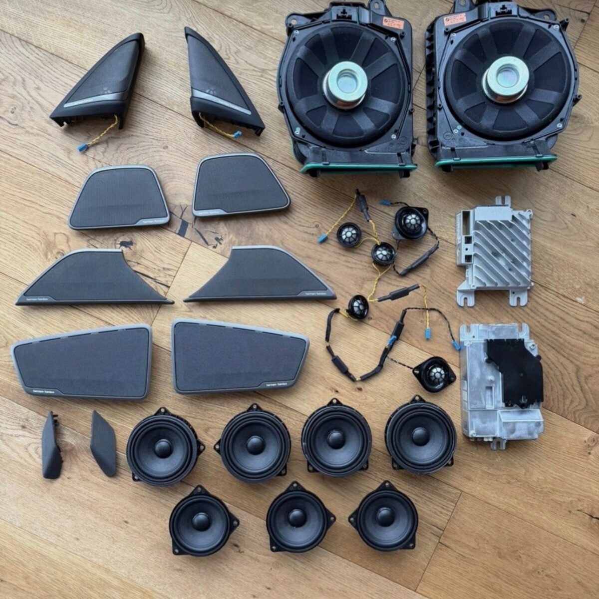 BMW 5 G30 G38 M5 F90 GENUINE Harman Kardon Audio SET with speaker trims