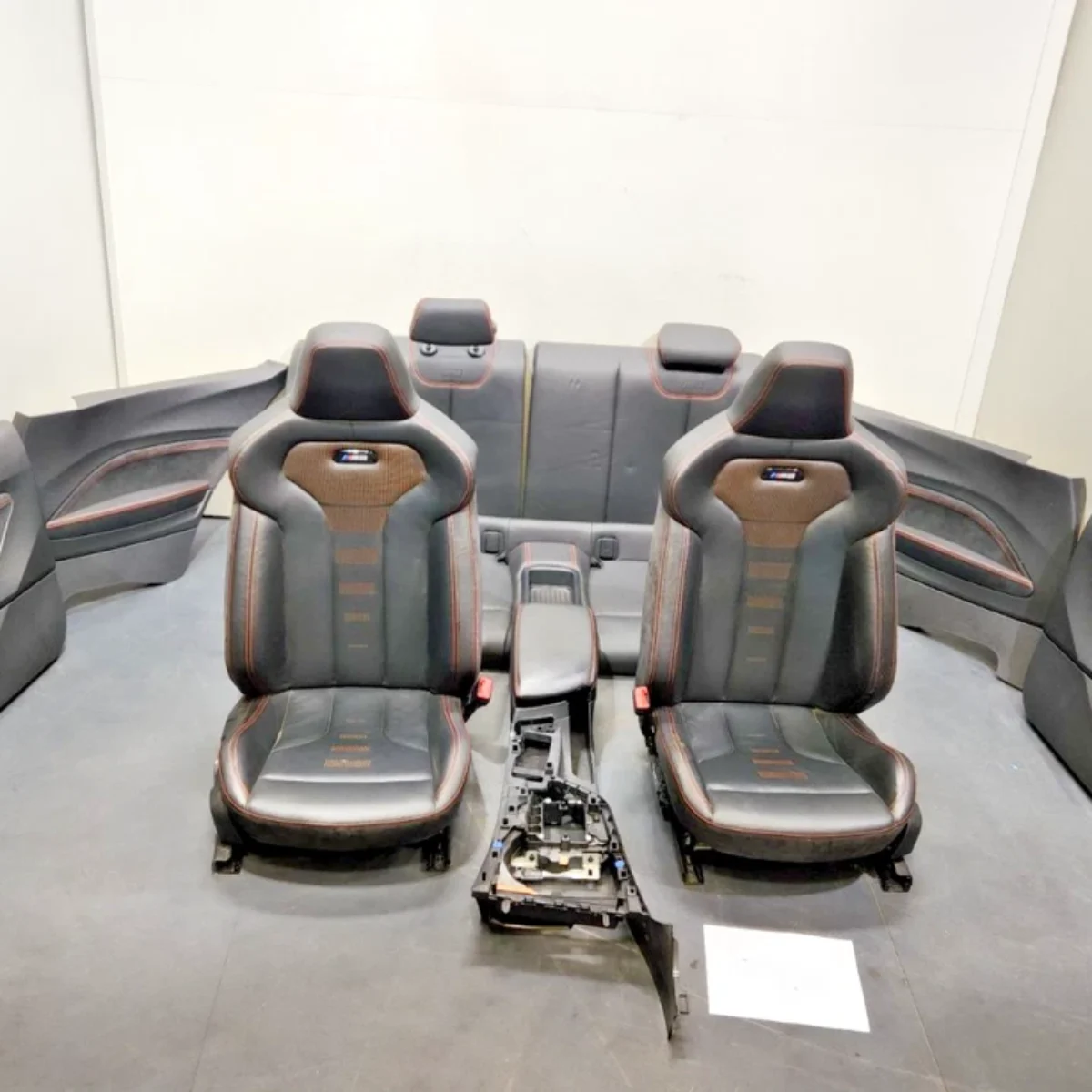 OEM BMW F87 M2 Competition Black M SPORT Leather Interior Seats Door Panel SET*