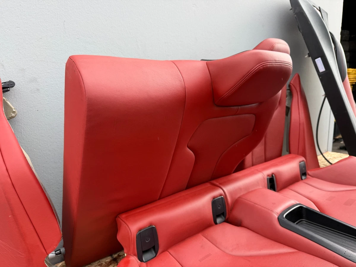 FRONT REAR SEAT SEATS RED LEATHER DOOR PANEL INTERIOR BMW F82 M4 (2015-2020) OEM - Image 16