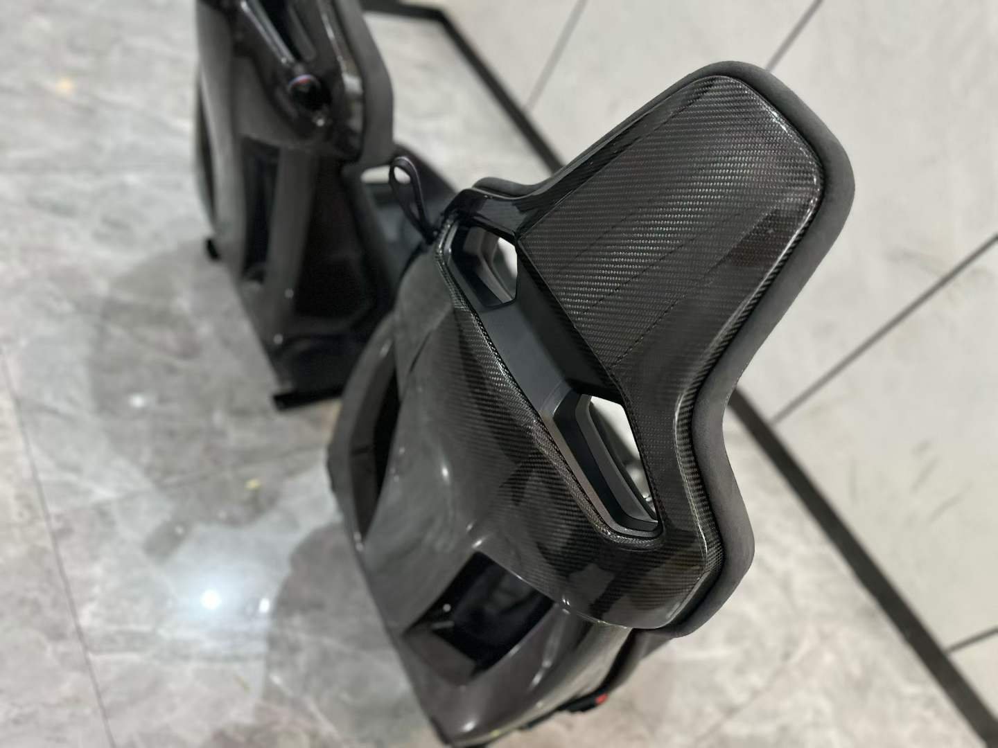 BMW M4 (G82) Genuine M Carbon Bucket Seats Black Merino Leather - Image 6