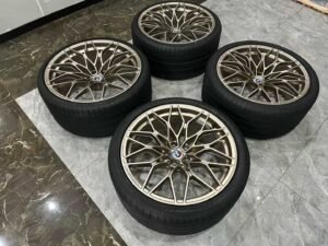 BMW G82 M4 Genuine 1000M Forged Wheels - Pristine Condition - Frozen Gold