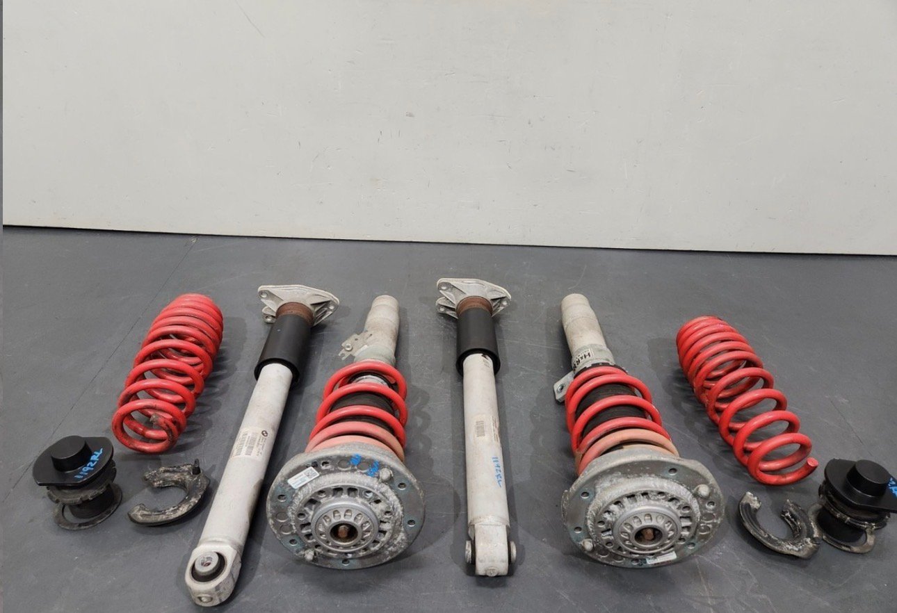 16-21 OEM BMW F87 M2 Front Rear Left Right Struts w/ H&R Shock Springs SET 24k - Image 4