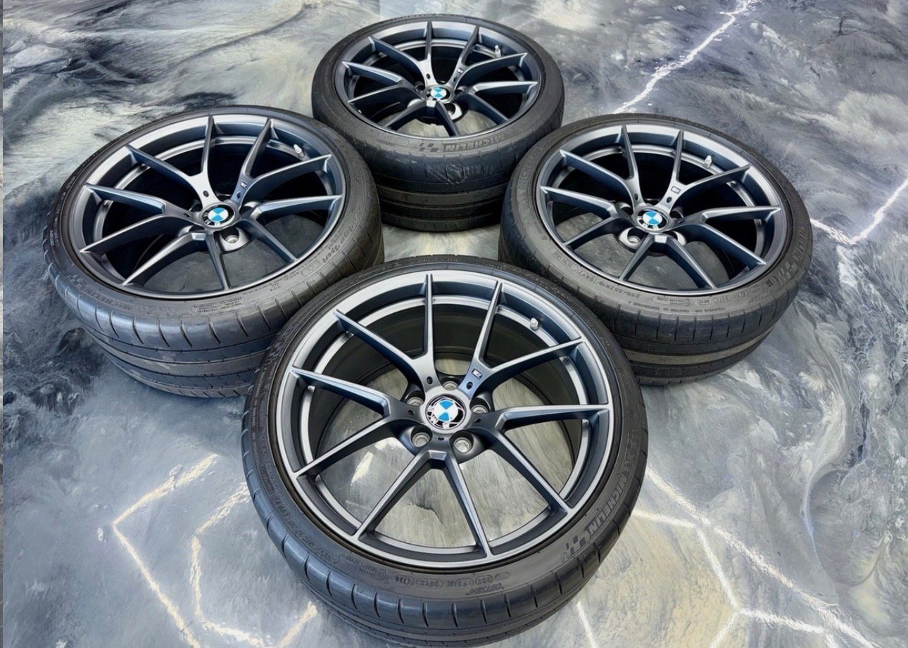 GENUINE OEM BMW 763M 19/20” Staggered Forged M3 M4 CS Wheels Set F80 F82 F83 F87 - Image 6