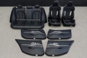 BMW M3 G80 Black Leather Carbon Fiber Bucket Seat Interior Set 2021 - 2026 OEM