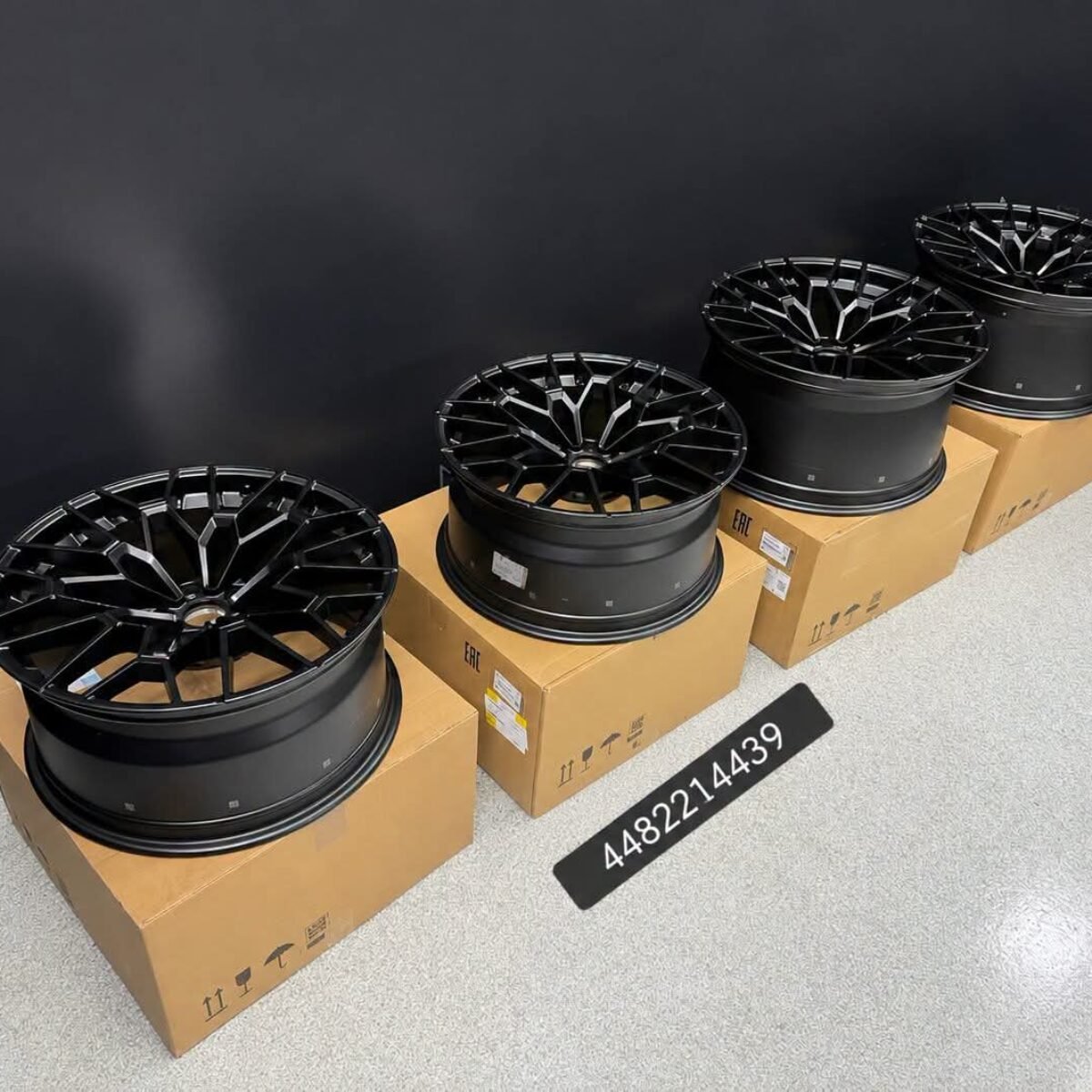 NEW GENUINE BMW CS / CSL STYLE 827M BLACK 19/20” STAGGERED WHEEL SET