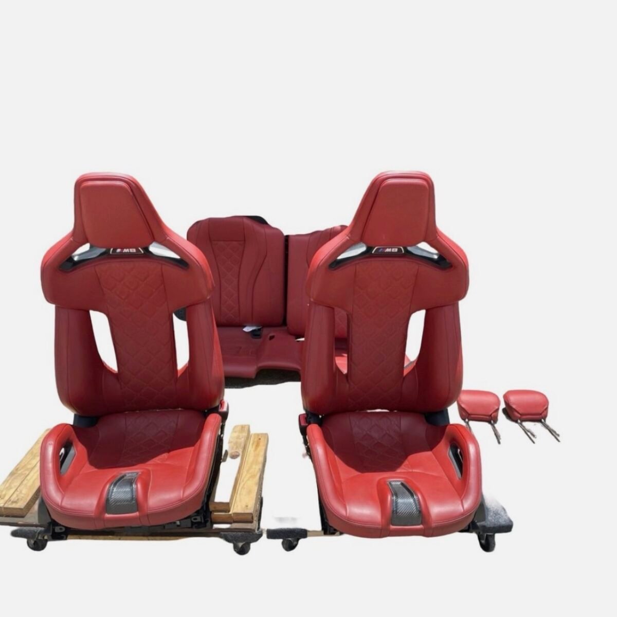 2022-2025 BMW M8 F91 FRONT REAR HEATED VENTILATED CARBON BUCKET SEAT SET