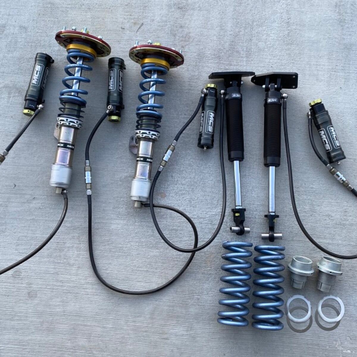 MCS 2 Way Remote Reservoir Coilovers W/ GC camber plates