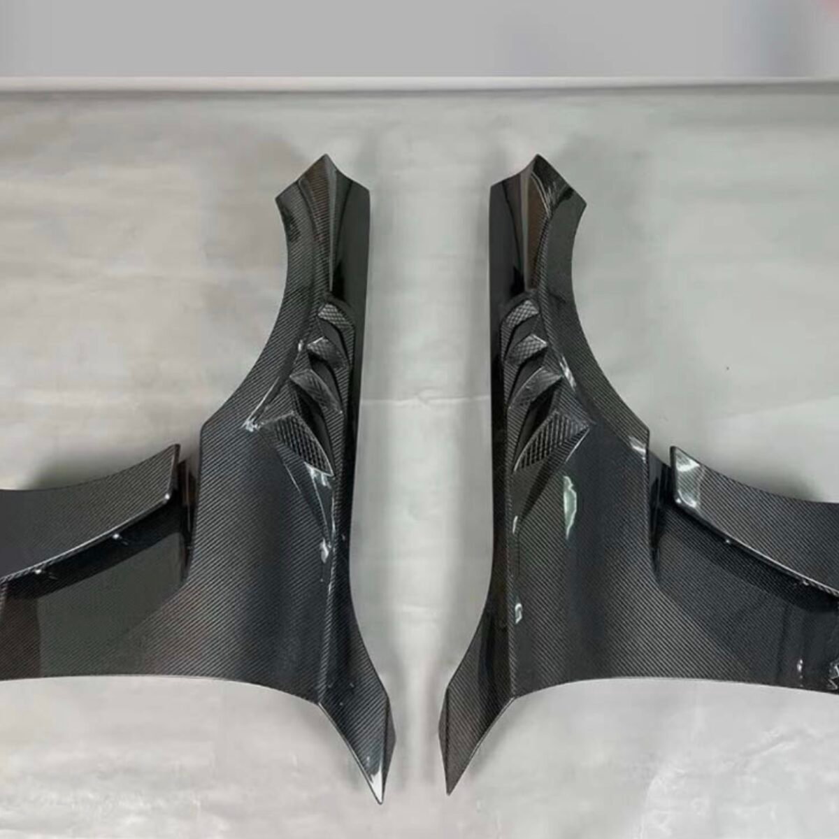 Real Carbon Fenders Vented Wings Panel for BMW M2 M2C G87 2023-2024 Pair Gloss