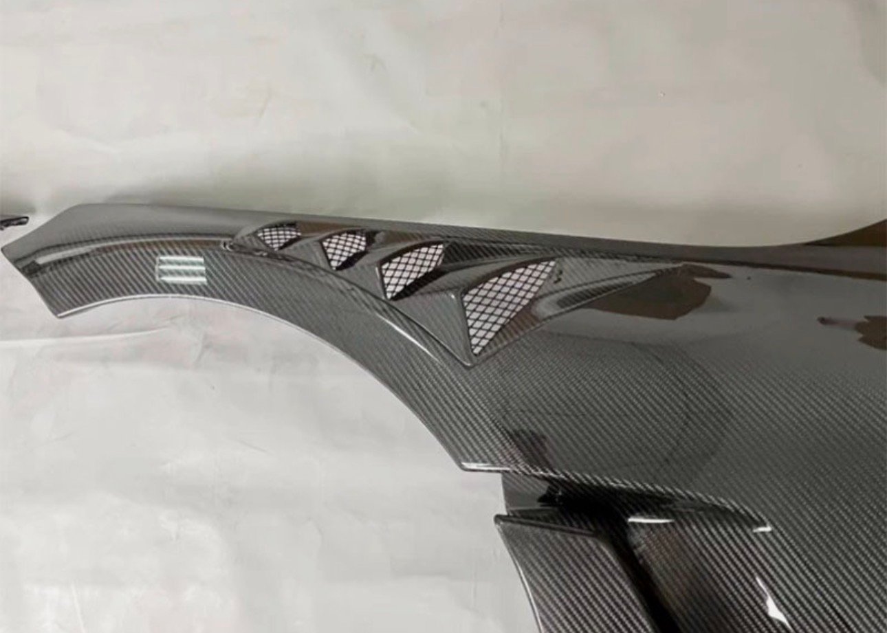 Real Carbon Fenders Vented Wings Panel for BMW M2 M2C G87 2023-2024 Pair Gloss - Image 6