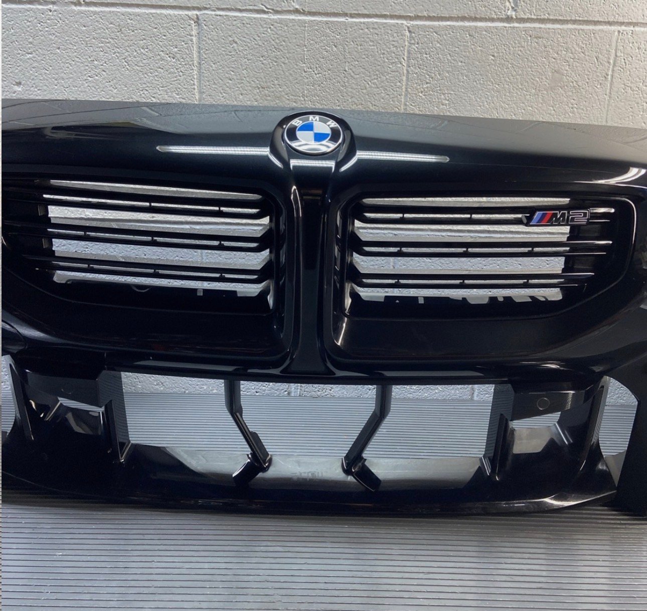 2023-2026 BMW M2 G87 Front Bumper Cover W/ Grille Assembly Black 475 OEM - Image 5