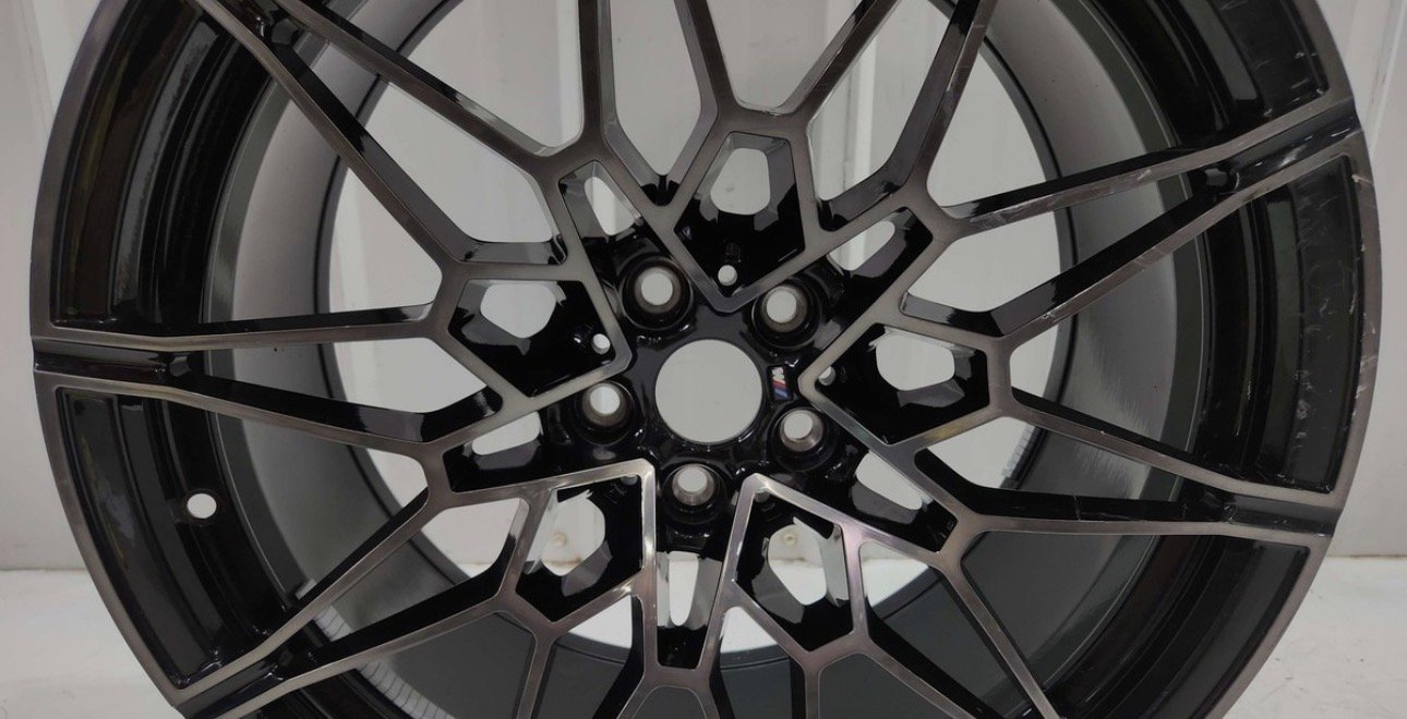 2023 BMW M4 G82 COMPETITION REAR WHEEL RIM 20X10.5 ALLOY 20 SPOKE BLACK *NOTE - Image 6